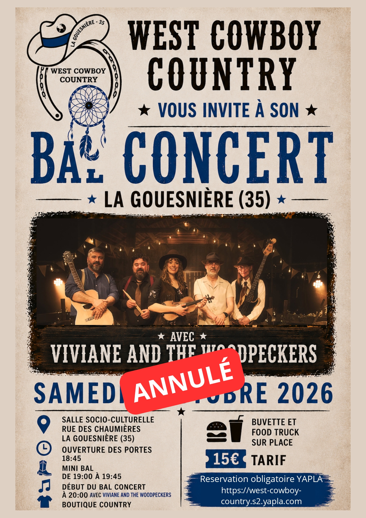 Annulation du Bal Concert