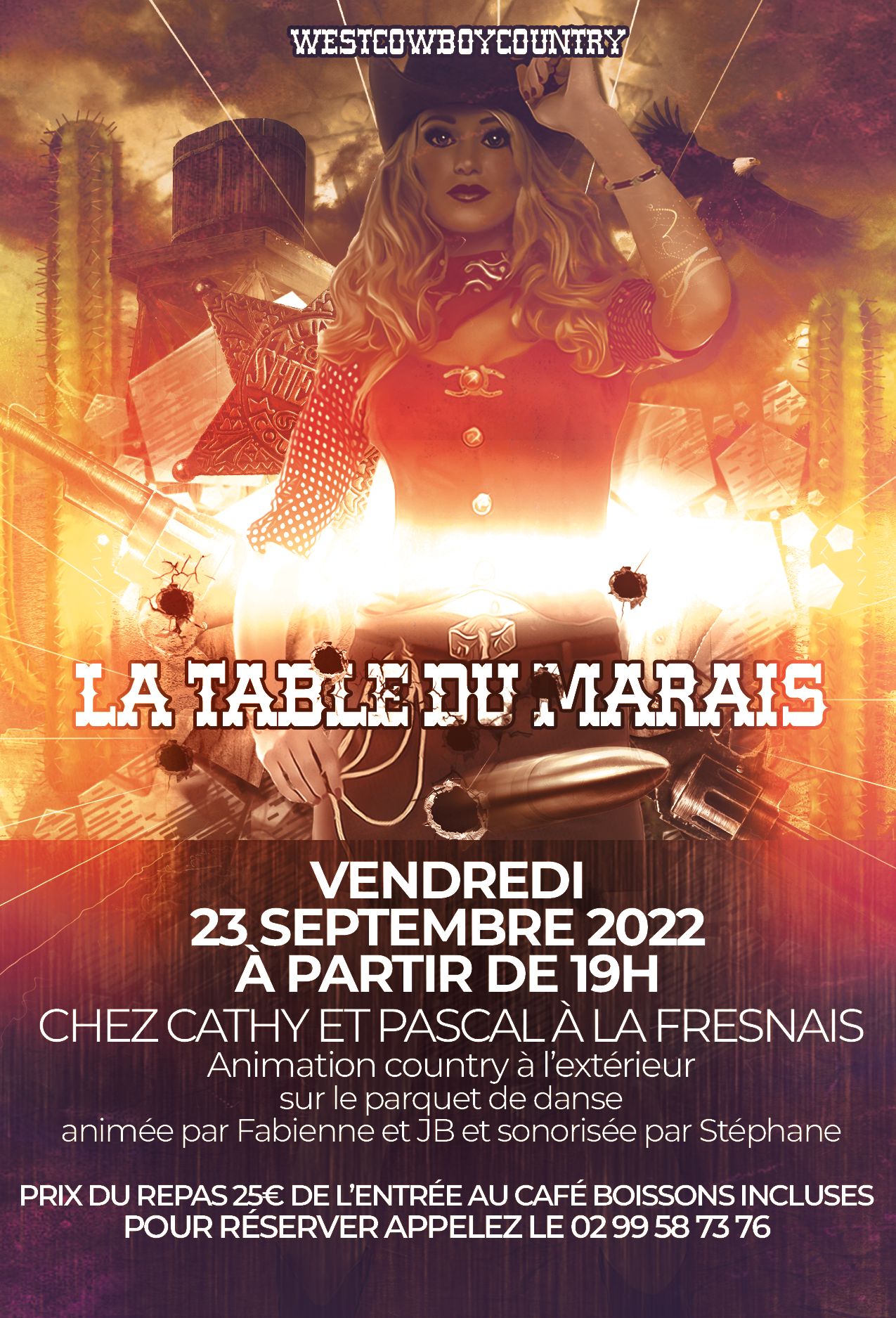 Invitation Cathy et Pascal - La table du Marais le 23 Septembre